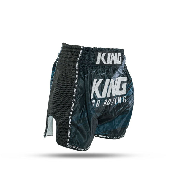 King Pro Boxing Kickboxing shorts Storm – Sort/Grå