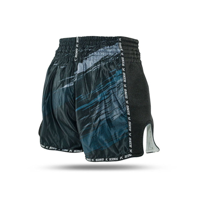 King Pro Boxing Kickboxing shorts Storm – Sort/Grå