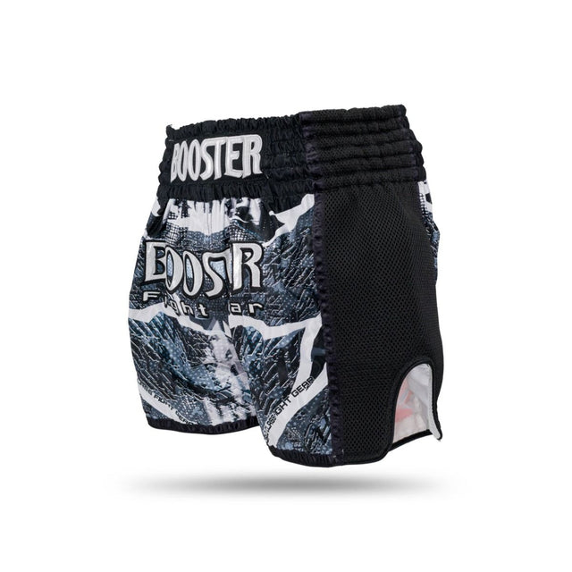 Calções de kickboxing Booster Alien – Preto/Cinzento