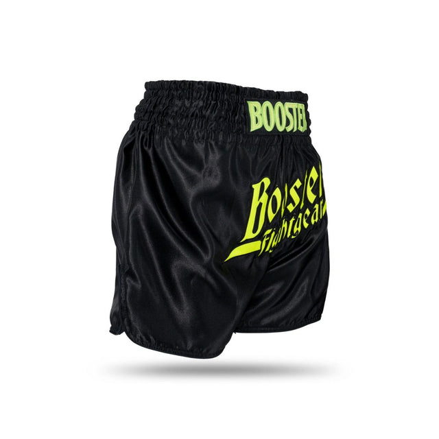 Shorts de kickboxing Booster Thunder – Noir/Jaune