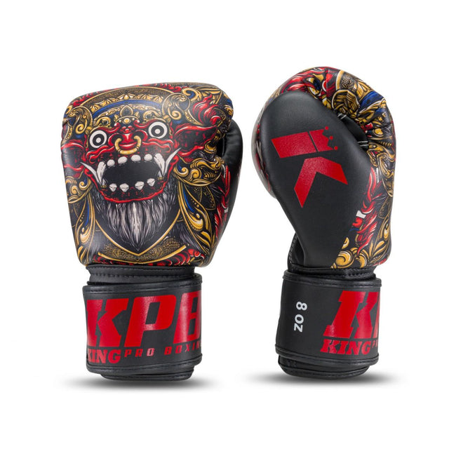 Mănuși de box King Pro Boxing BG Baron – Negru/Roșu/Aur
