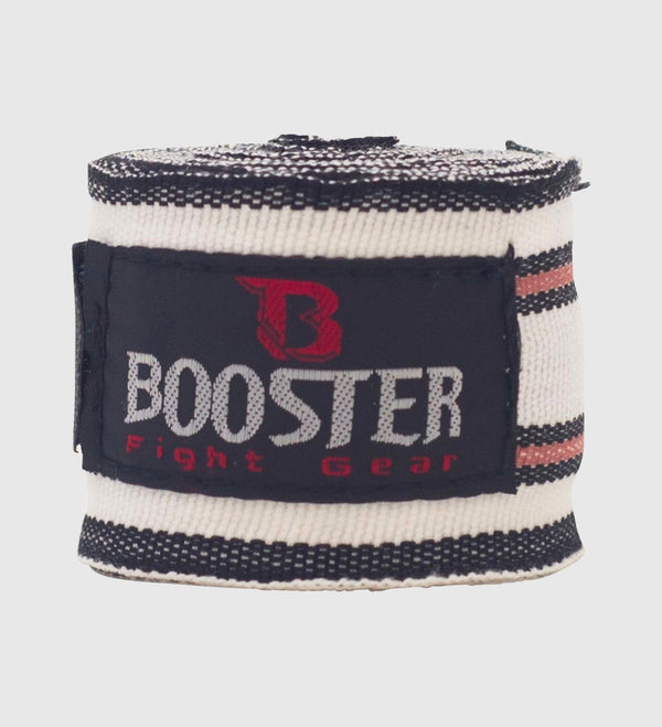 Bandaże bokserskie Booster – Retro Czarne/Białe