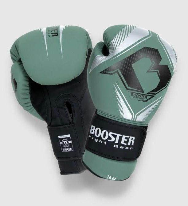 Booster Boksehandsker Bangkok – Grøn/Sølv/Sort – Boksehandsker