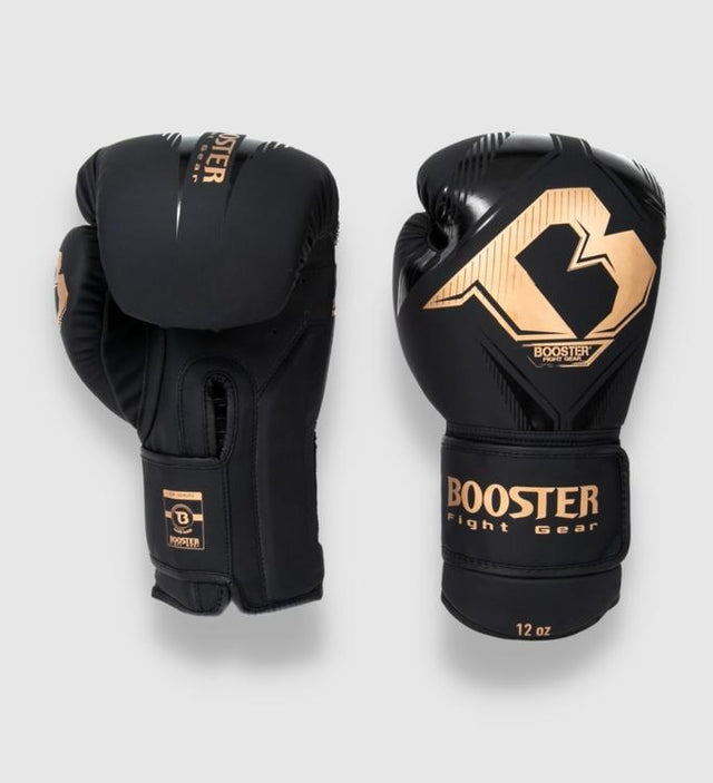 Mănuși de box Booster Bangkok – Negru/Auriu – Mănuși de box