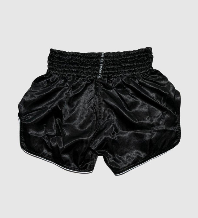 Shorts de kickboxing Booster Slugger – Noir/Argent