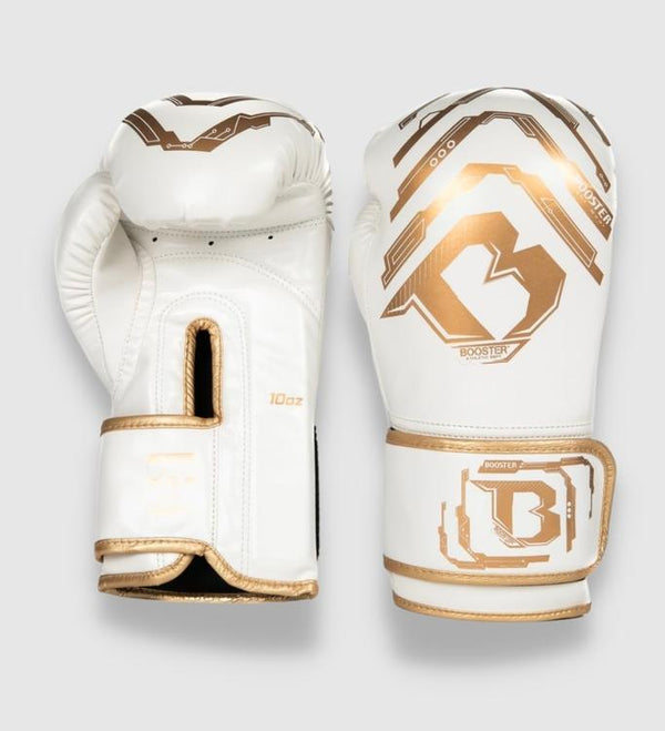 Dětské boxerské rukavice Booster Elite – Bílé/Zlaté