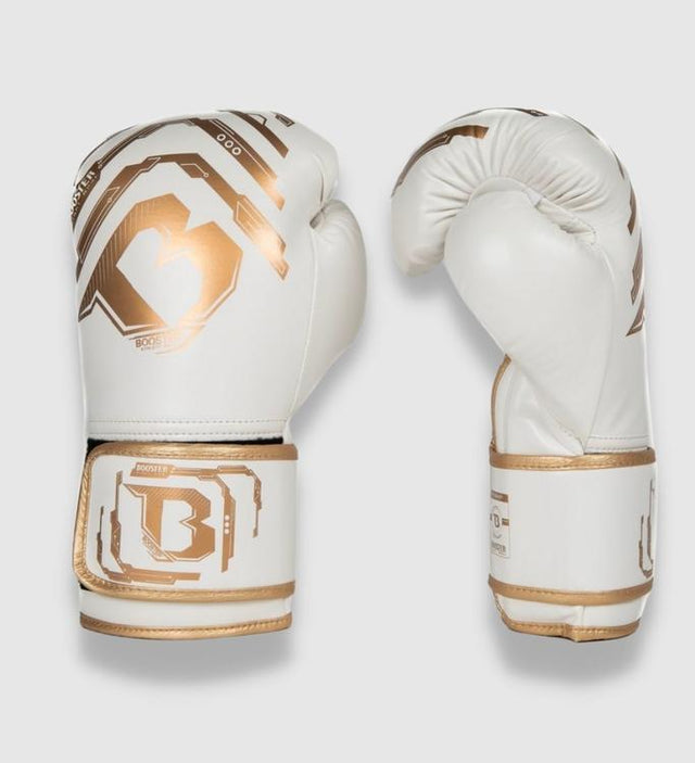 Boxerské rukavice Booster Kickboks Elite Kids – Bílé/Zlaté