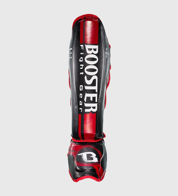 Booster Kickboxing Skinnebensbeskyttere V3 – Sort/Rød – Skinnebensbeskyttere