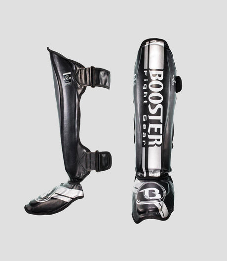 Espinilleras Booster Kickboks V3 – Negro/Plata