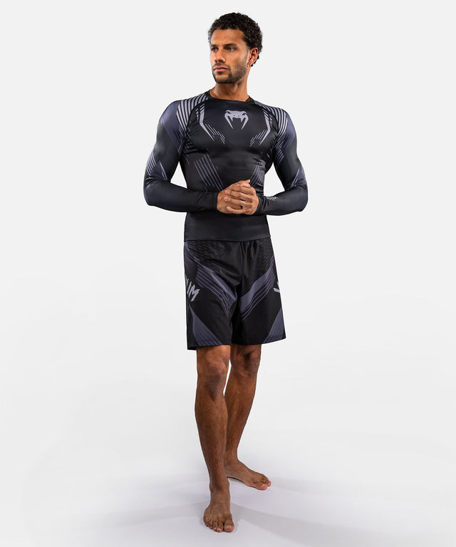 Venum Rashguard No-Gi 6.0 Long Sleeves – Black/Grey