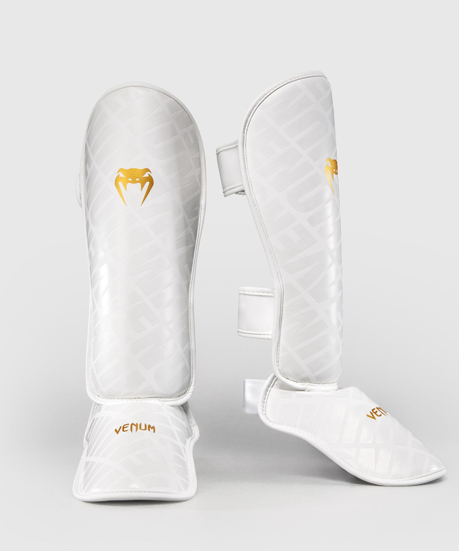 Protège-tibias Venum Contender 1.5 XT 3D – Blanc/Or