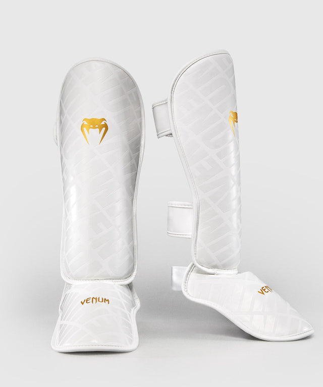 Protège-tibias Venum Contender 1.5 XT 3D – Blanc/Or