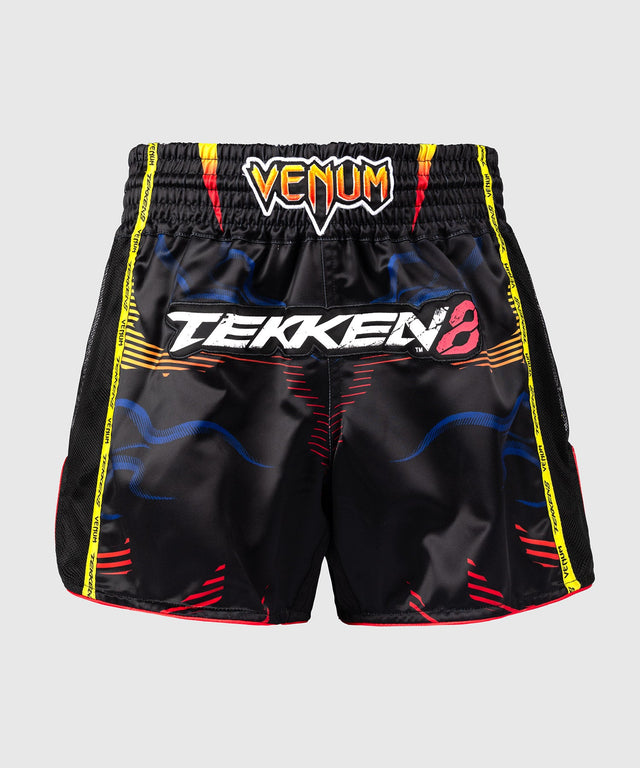 Shorts de Muay Thai Venum TEKKEN 8 Yoshimitsu – Noir/Orange – photo 1