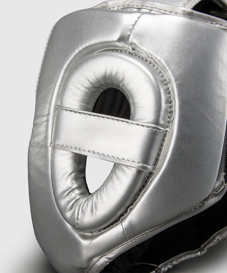 Ringhorns Charger Head guard Silver/Black – closure