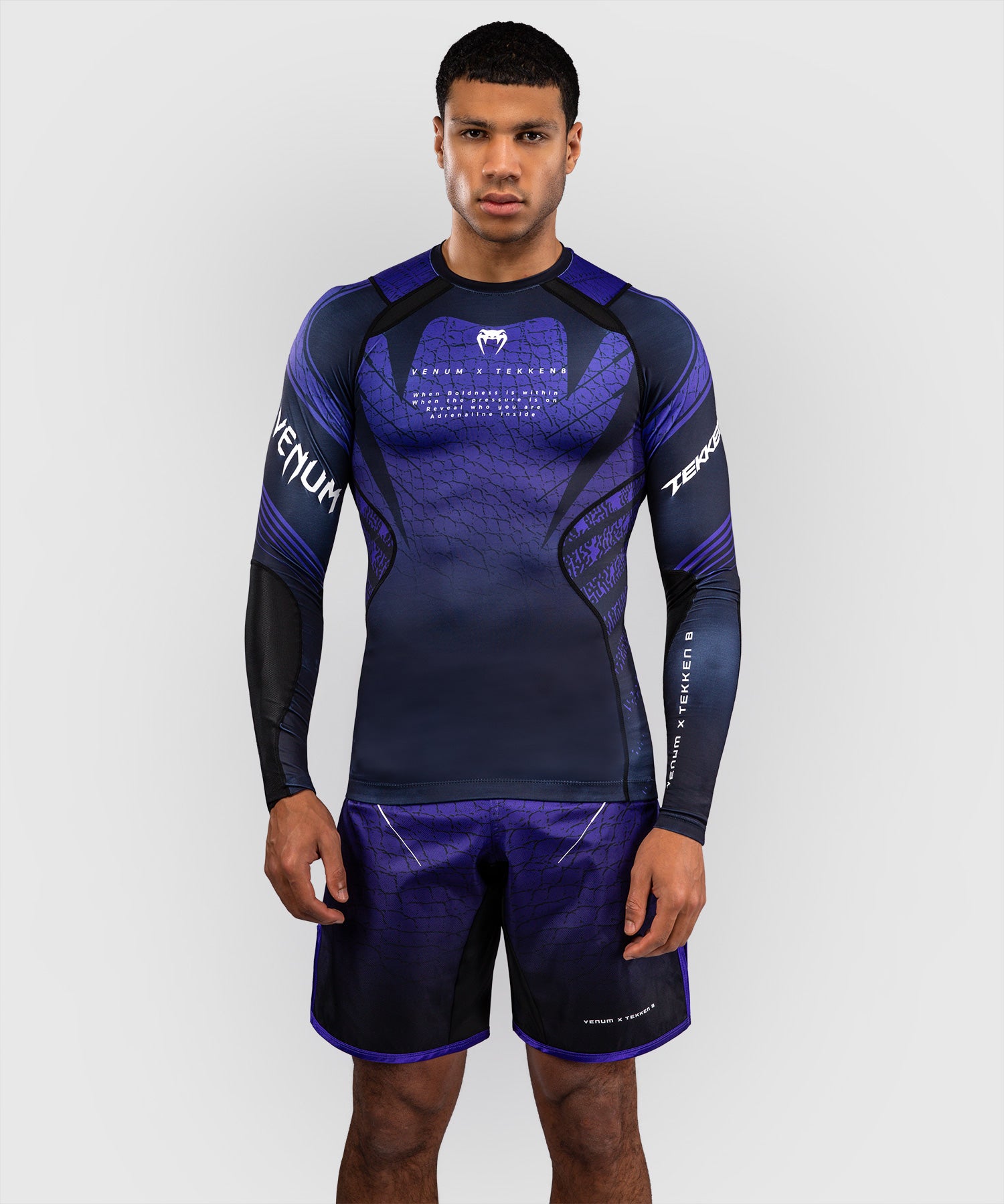 Venum Rashguard x TEKKEN 8 Kazuya Långärmad - Svart/Lila