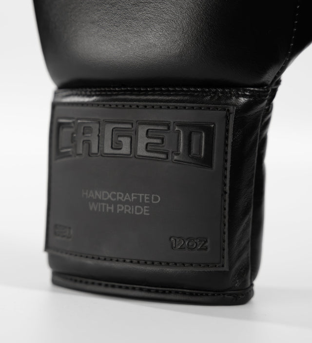 Caged Boxningshandskar 'X Series' Veters - Svart/Svart - Boxningshandskar