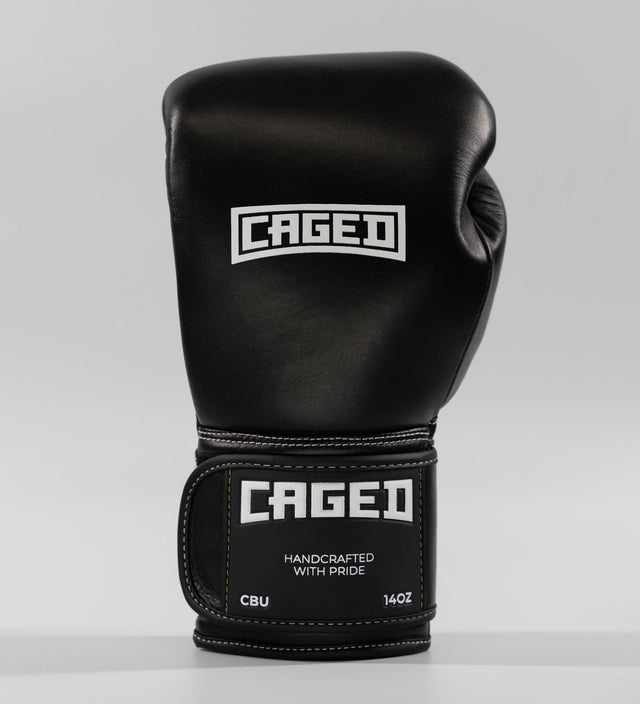 Caged Boxhandschuhe 'X' Series – Schwarz/Weiß – Boxhandschuhe