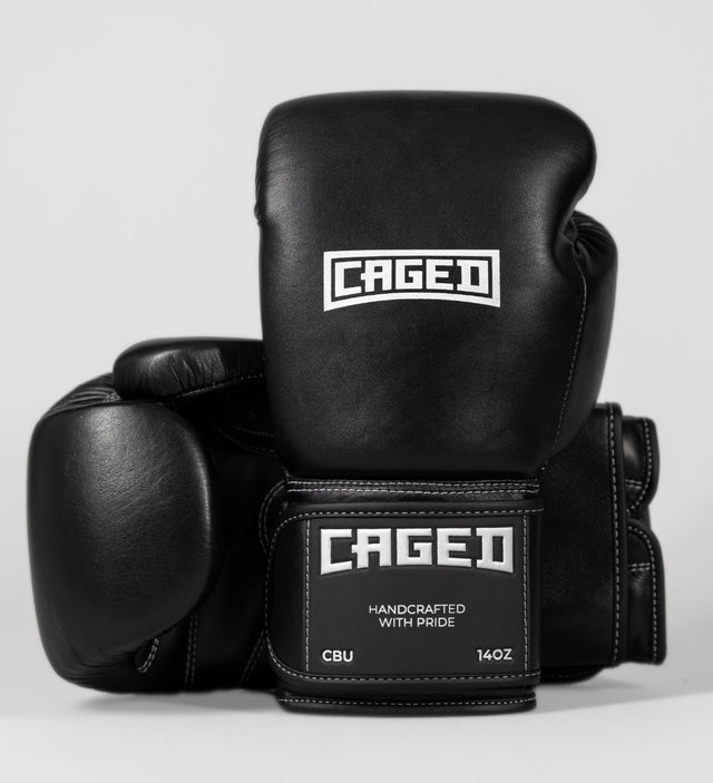 Caged Boxhandschuhe 'X' Series – Schwarz/Weiß – Boxhandschuhe