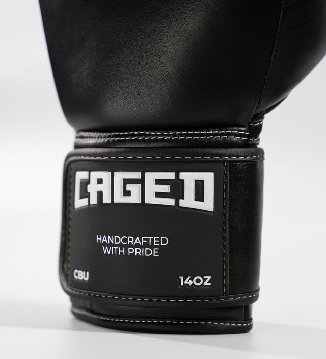 Caged Boxhandschuhe 'X' Series – Schwarz/Weiß – Boxhandschuhe