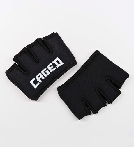 Protectores de nudillos Caged Gel – Negro – Vendas de boxeo