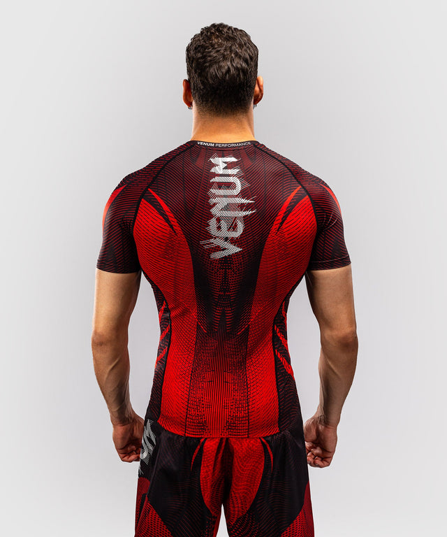 Venum Rashguard Galactic 3.0 Korta ärmar - Röd/Silver