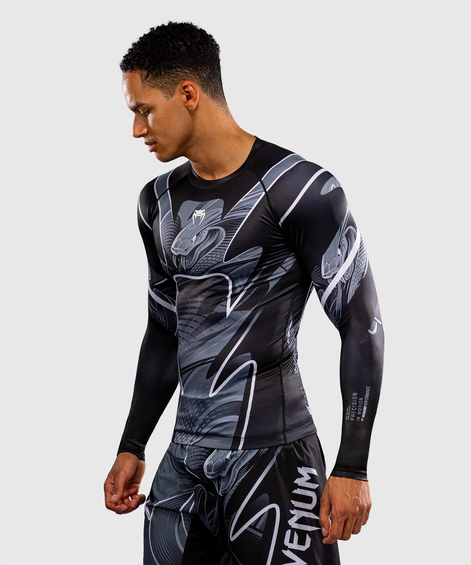 Venum Rashguard Crimson Viper 2.0 Lange Mouwen - Zwart/Grijs
