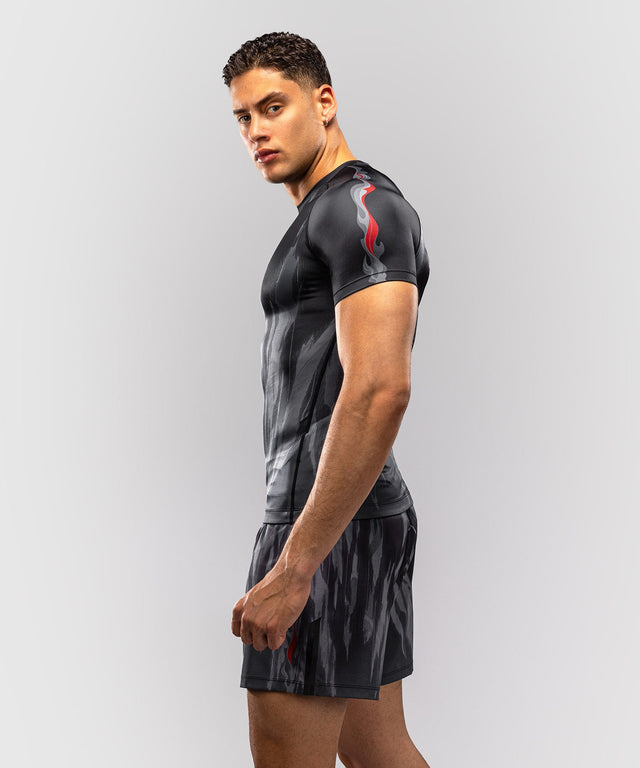 Rashguard Venum Demon Mangas Curtas – Preto/Cinzento
