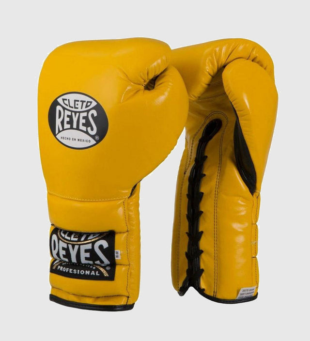 Cleto Reyes Boksehandsker med snørebinding - Gul - Boksehandsker