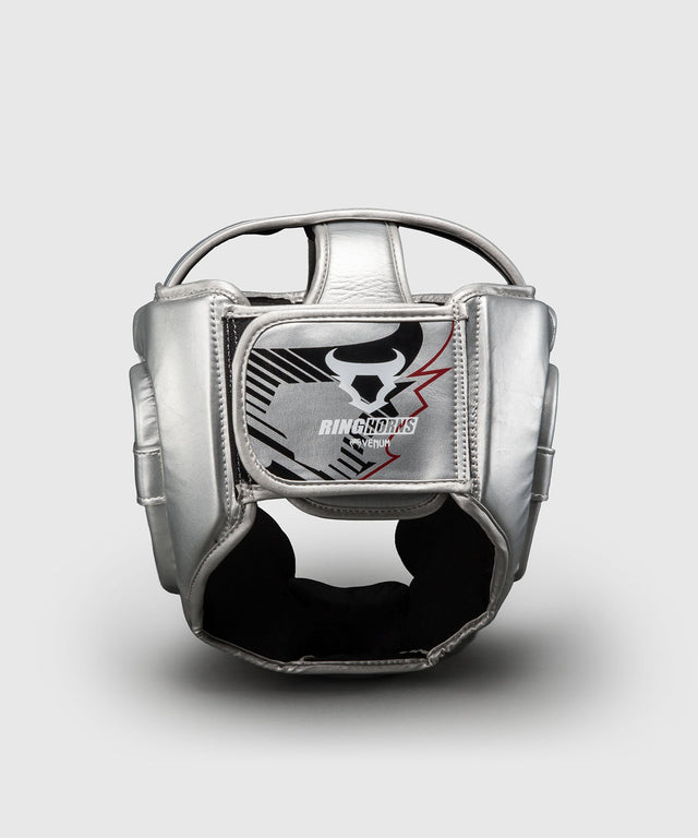 Cascos de boxeo Ringhorns Charger – Plata/Negro - vista trasera