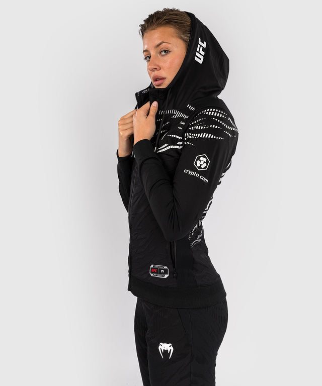 Felpa Venum UFC Fusion da donna Authentic Fight - Nero