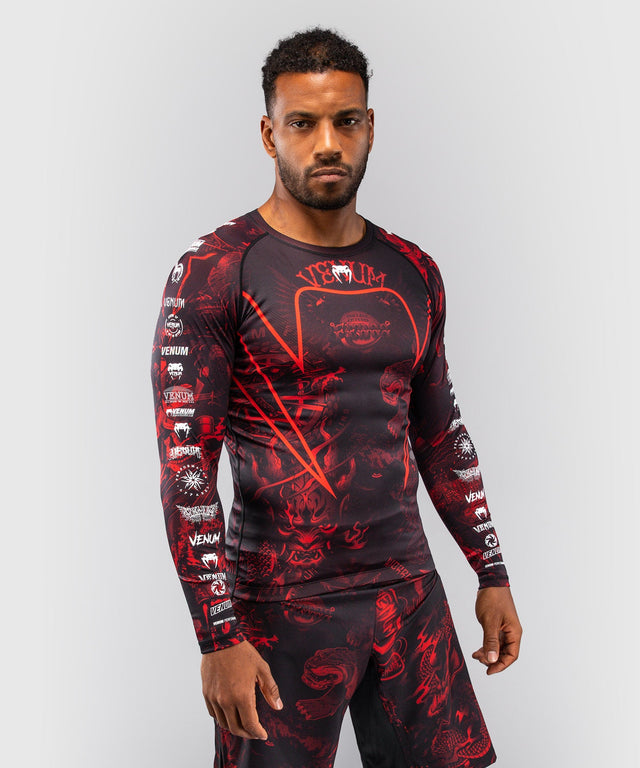 Rashguard Venum 20th Anniversary Manches longues – Noir/Rouge