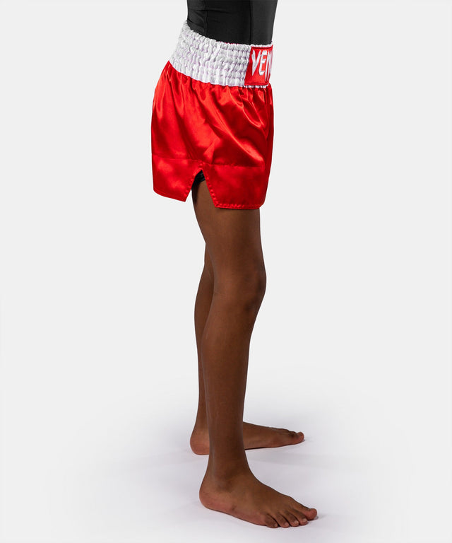 Venum Muay-Thai-Shorts Classic Kinder – Feuerrot
