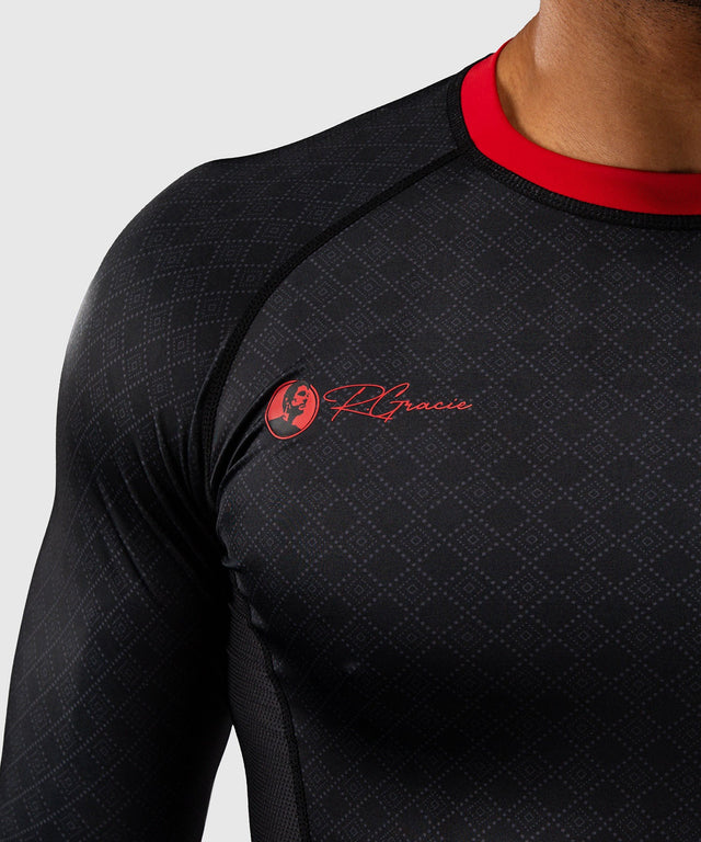 Rashguard Venum x Roger Gracie Maniche lunghe – Nero/Rosso