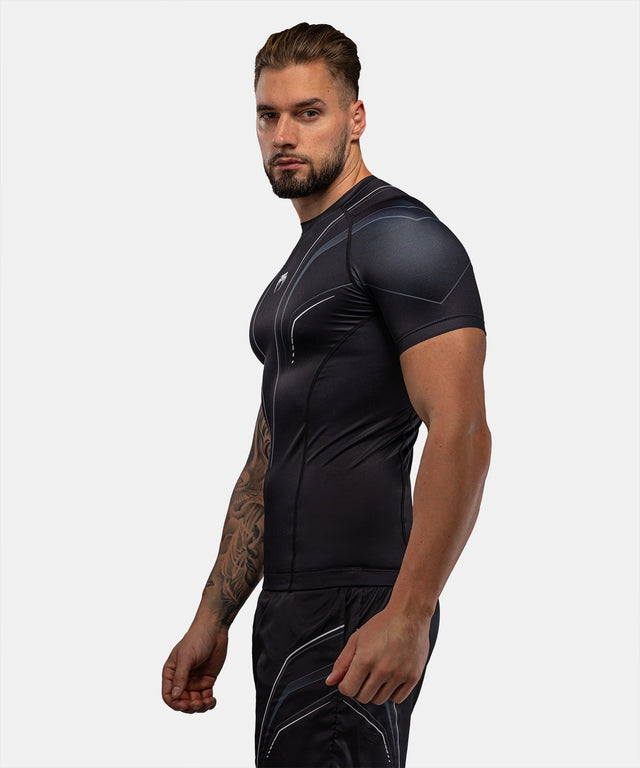 Venum Rashguard Streamline Korta Ärmar - Svart/Vit