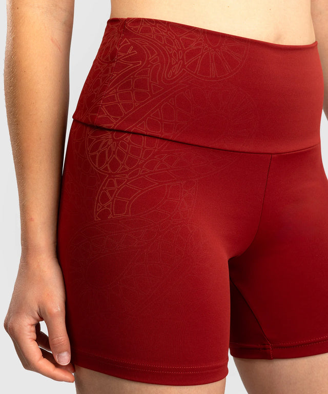 Pantalones de Muay Thai Venum Serpenti para mujer – Burgundy