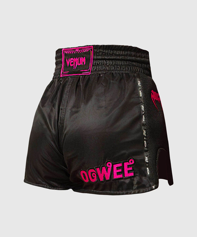 Pantaloni scurți Muay Thai Venum x Dua – Negru/Roz Fucsia