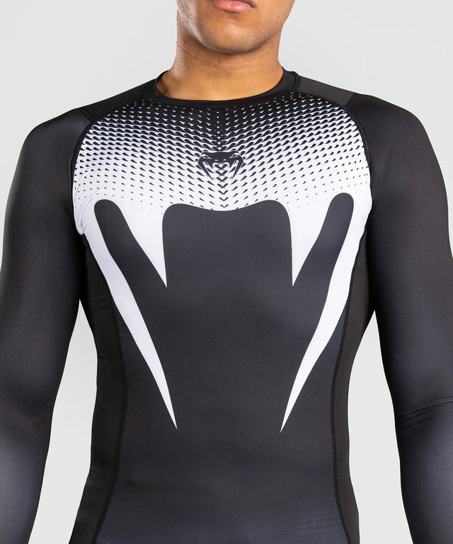Venum No Gi Rashguard Lange Mouwen - Zwart/Wit