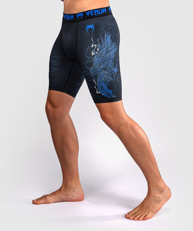 Mallas de compresión Venum Thunder Dragon – Negro/Azul real