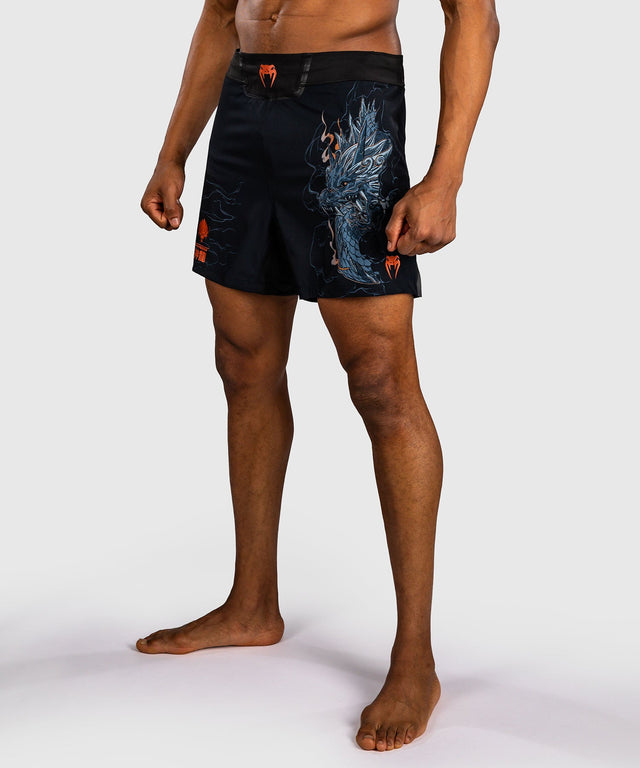 Pantaloncini MMA Venum Thunder Dragon – Nero/Grigio/Rame