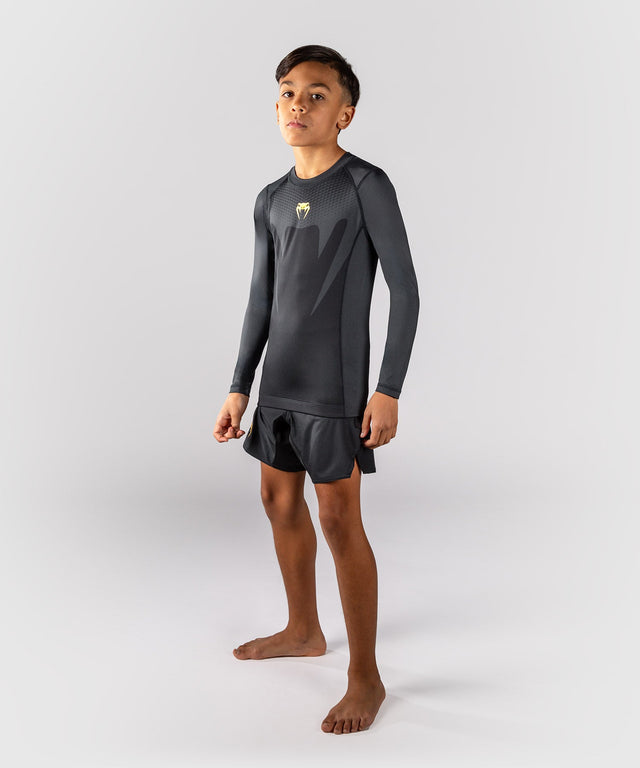 Venum Attack Rashguard Lange Ærmer Børn – Sort/Guld