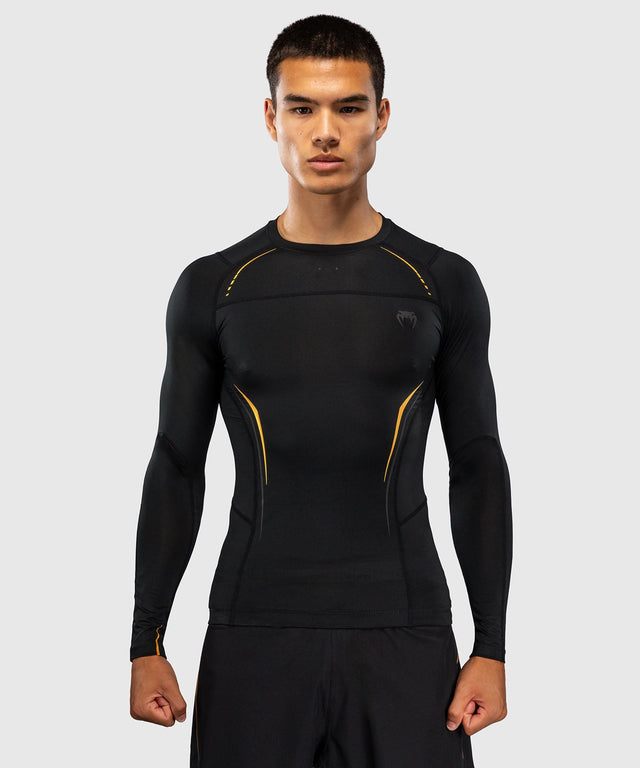 Rashguard Venum G-Core Dlouhé rukávy – Černý/Zlatý