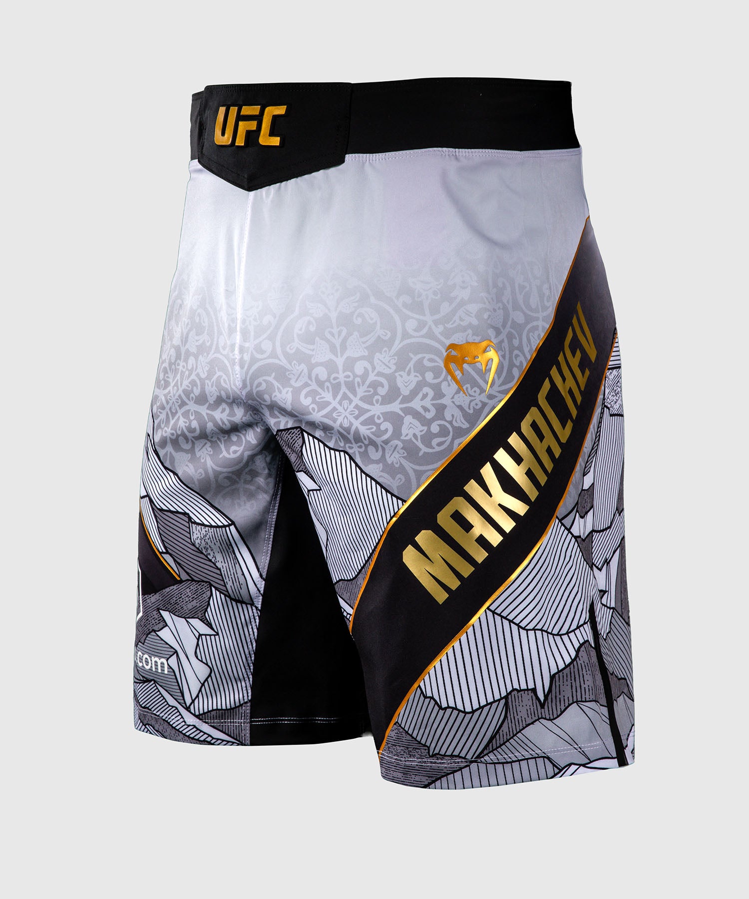 Shorts de MMA Venum UFC Islam Makhachev – Blanc/Noir