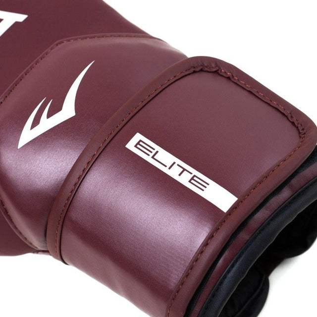 Guantes de boxeo Everlast Elite 2 – Rojo Burdeos