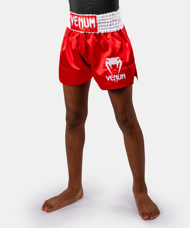 Venum Muay-Thai-Shorts Classic Kinder – Feuerrot