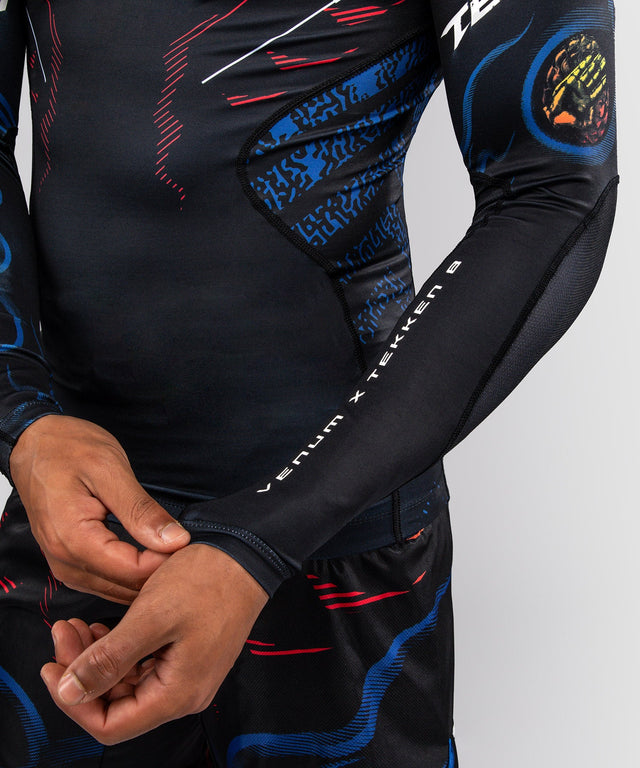 Venum Rashguard TEKKEN 8 Yoshimitsu – Czarny/Pomarańczowy – zdjęcie 6