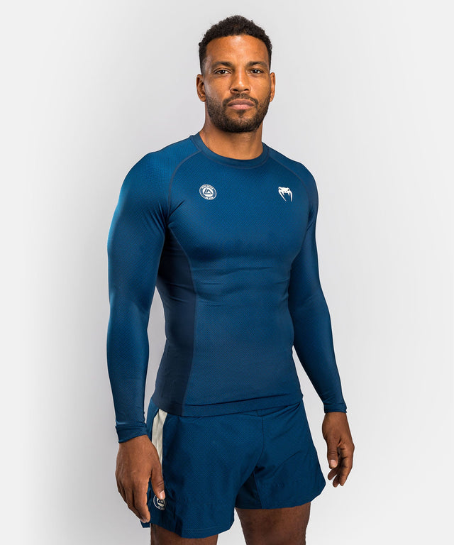 Rashguard Venum x Roger Gracie Academy Maniche lunghe – Blu