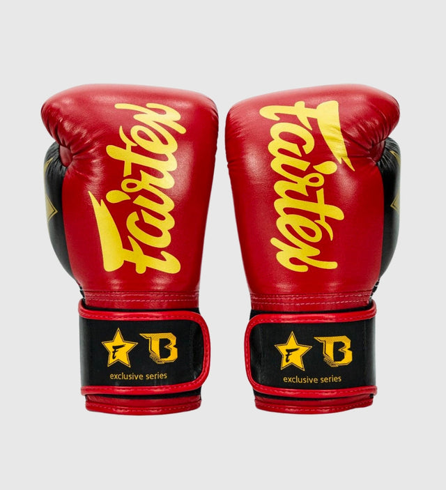 Fairtex Boksehandsker FXB V2 - Rød/Sort/Guld - Boksehandsker