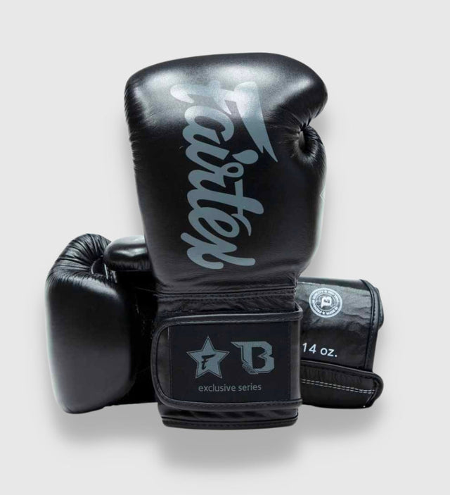 Fairtex Boxningshandskar FXB V2 – Svart/Grå – Boxningshandskar