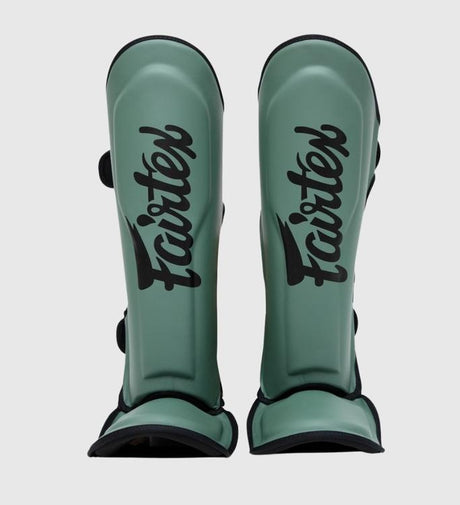 Tibiere Fairtex FXB – Verde militar/Negru