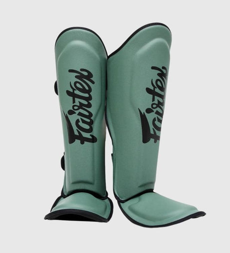 Tibiere Fairtex FXB – Verde militar/Negru
